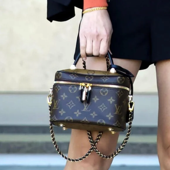 Authentic Louis Vuitton LV Monogram Vanity PM Reverse Canvas M45165 - Picture 12 of 16